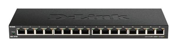 D-Link DGS-1016S netværksswitch Ikke administreret Gigabit Ethernet (10/100/1000) Sort
