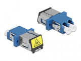 DeLOCK 86898 fiber adapter LC/LC 1 stk Blå
