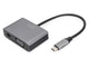 Digitus DA-70825 USB grafisk adapter 4096 x 2160 pixel Grå