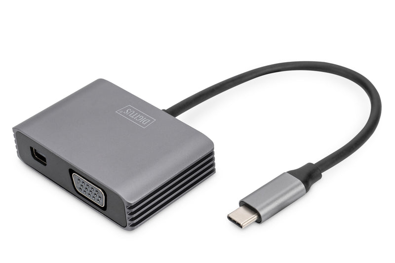 Digitus DA-70825 USB grafisk adapter 4096 x 2160 pixel Grå
