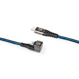Nedis GCTB39650AL10 Lightning kabel 1 m Sort, Blå
