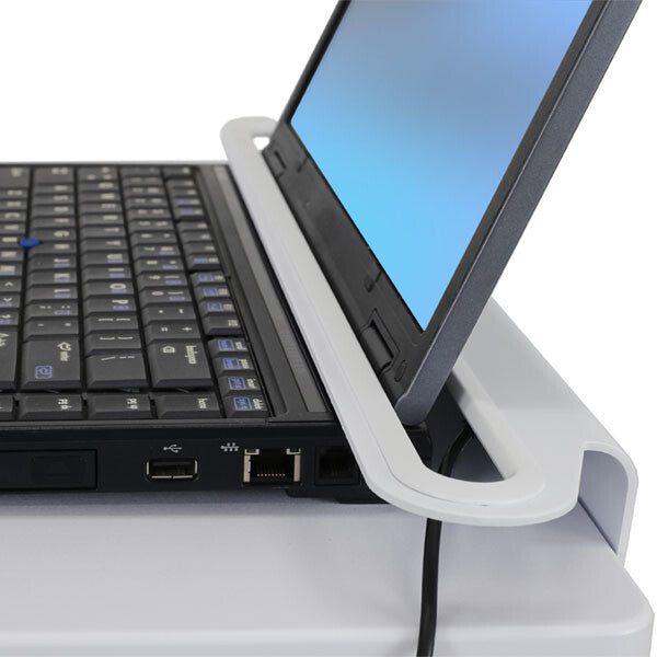 Ergotron StyleView Laptop Cart, SV10 Aluminium, Hvid Multimedie kurv