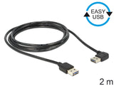 DeLOCK 85557 USB-kabel USB 2.0 2 m USB A 0,48 Gbit/sek. Sort