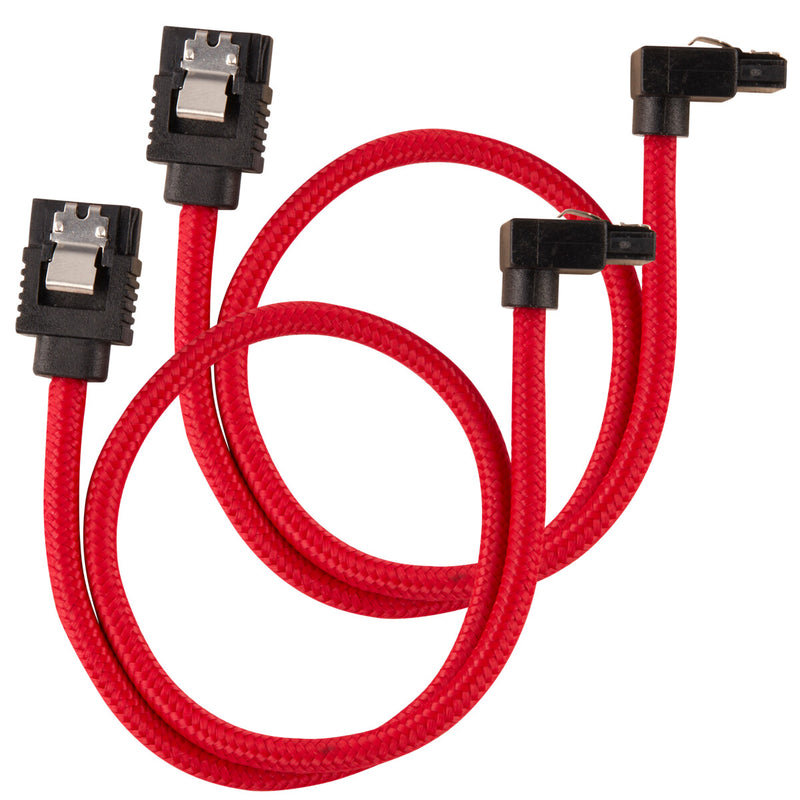 Corsair CC-8900280 SATA-kabel 0,3 m Sort, Rød