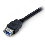 StarTech.com USB3SEXT2MBK USB-kabel USB 3.2 Gen 1 (3.1 Gen 1) 2 m USB A 5 Gbit/sek. Sort