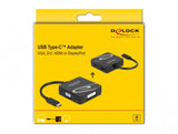 DeLOCK 63129 USB grafisk adapter 3840 x 2160 pixel Sort