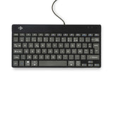 R-Go Tools Ergonomisch toetsenbord R-Go Compact Break, compact toetsenbord met pauzesoftware, AZERTY (FR), bedraad, zwart