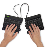 R-Go Tools Ergonomisch toetsenbord R-Go Split Break v2 met pauzesoftware, gesplitst toetsenbord, QWERTZ (DE), bedraad, zwart