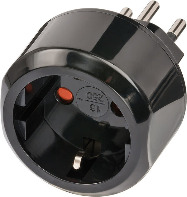 Brennenstuhl 1508642 strømstik adapter Type J (CH) Sort