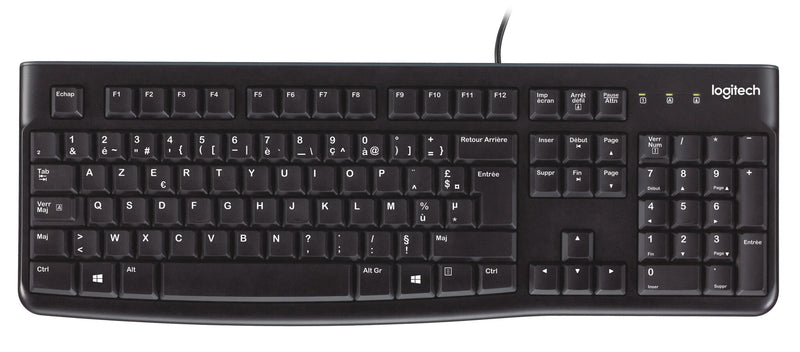 Logitech Keyboard K120 for Business tastatur Kontor USB AZERTY Belgisk Sort