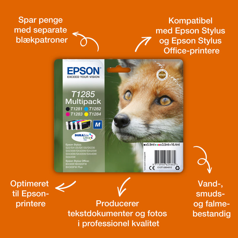 Epson Fox T1283 ræv DURABrite Ultra enkeltpakke magenta blæk