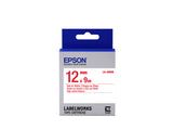 Epson LK-4WRN etiketbånd Rød på hvid