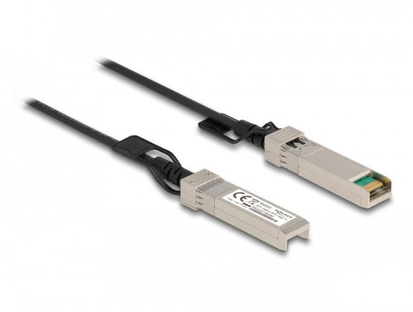 DeLOCK 84217 InfiniBand og fiberoptisk kabel 1 m SFP+ Sort, Sølv
