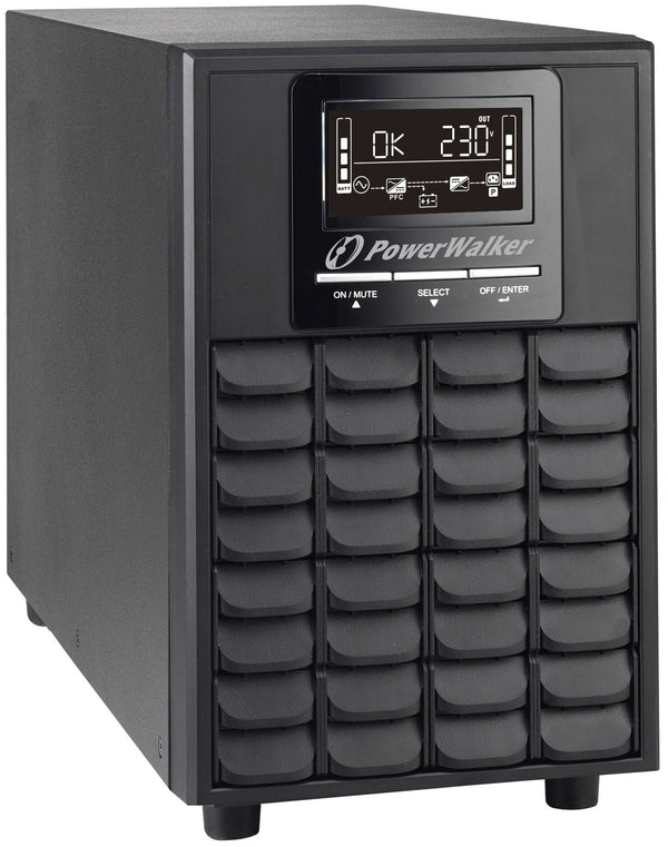 PowerWalker VFI 1000 CG PF1 UPS-enhed Dobbeltkonvertering (online) 1 kVA 1000 W 4 AC stikkontakt(er)