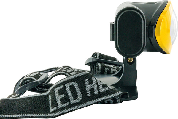 Schwaiger WLED40 511 Sort, Gul Hovedbånd lommelygte COB LED
