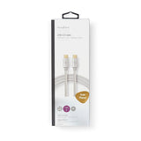 Nedis CCTB64700AL10 USB-kabel USB 3.2 Gen 1 (3.1 Gen 1) 1 m USB C 5 Gbit/sek. Aluminium