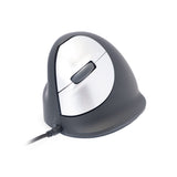 R-Go Tools Ergonomische muis R-Go HE Break met pauzesoftware, medium (handlengte 165-185mm), linkshandig, bedraad, zwart
