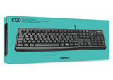 Logitech Keyboard K120 for Business tastatur Kontor USB QWERTY US International Sort