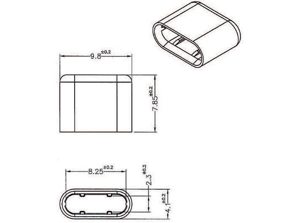 DeLOCK 64008 dækning af sokkel USB Type-C Sort 10 stk