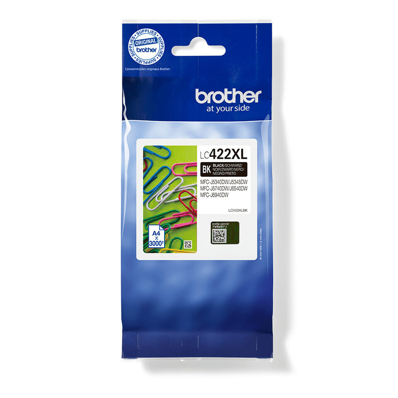 Brother LC422XLBK blækpatron 1 stk Original Højt (XL) udbytte Sort
