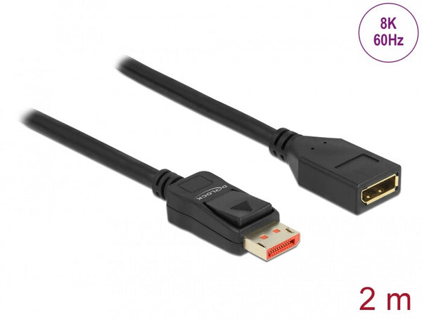 DeLOCK 87071 DisplayPort kabel 2 m Sort