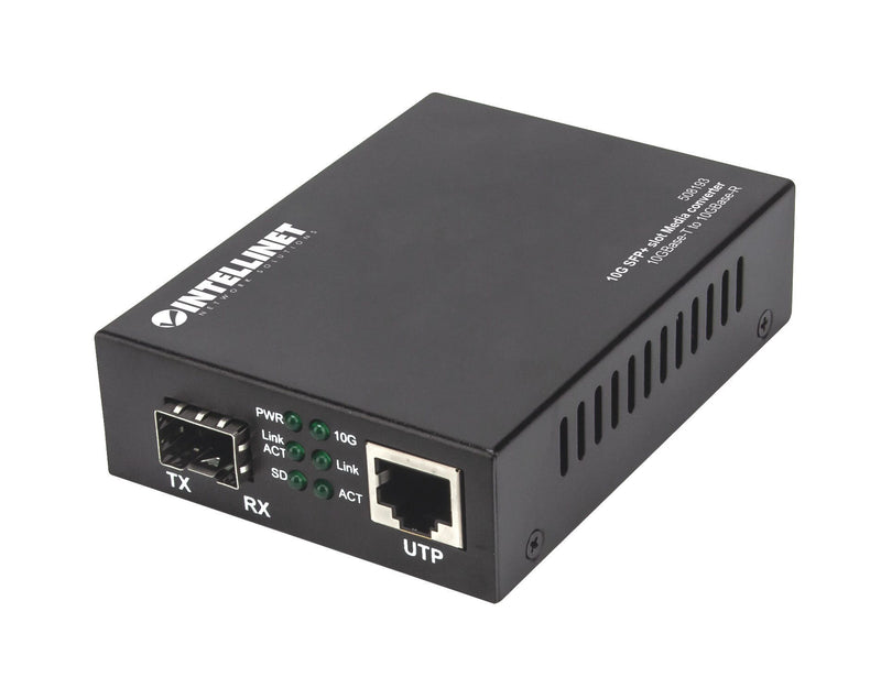 Intellinet 508193 netværksomformer til medie 10000 Mbit/s Sort