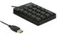 DeLOCK 12481 numerisk tastatur Universel USB Sort
