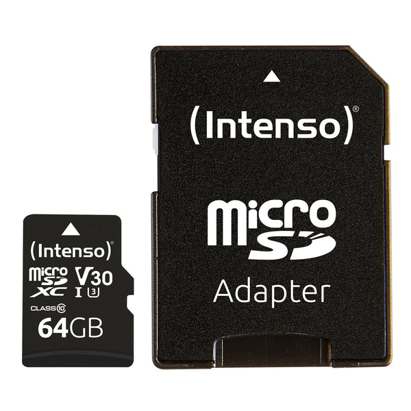 Intenso 3433490 hukommelseskort 64 GB MicroSDXC UHS-I Klasse 10