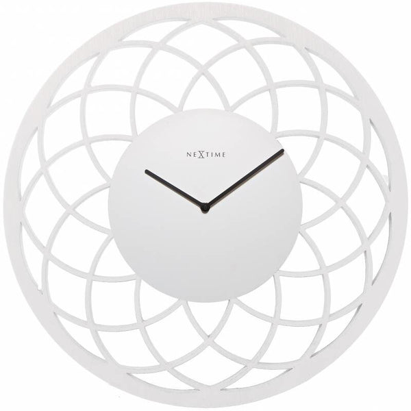 NeXtime 3115WI Væg- og bordur Kvartsur Cirkel Hvid