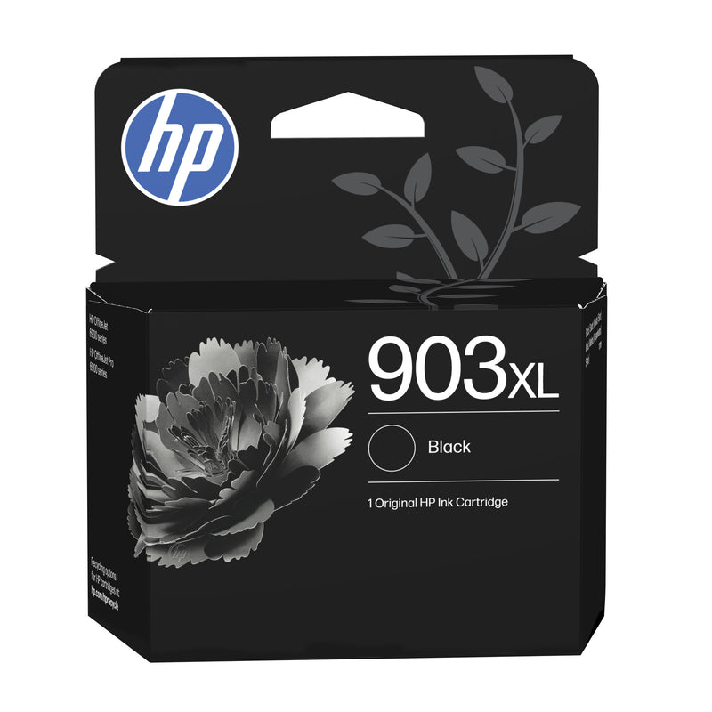 HP Original 903XL-blækpatron med høj kapacitet, sort