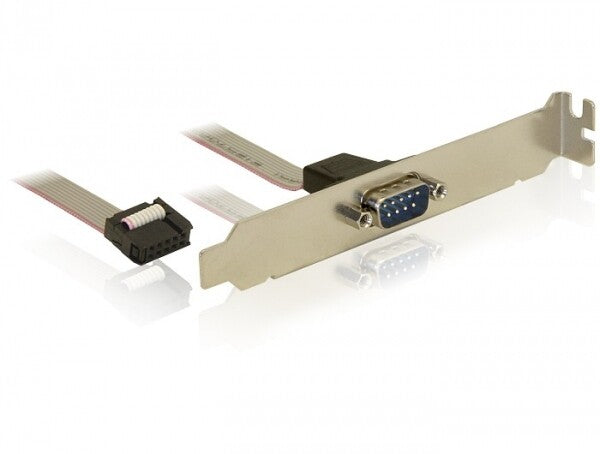 DeLOCK 82768 serielkabel Grå 0,4 m DB9 M