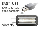 DeLOCK 1m USB 2.0 A - B m/m USB-kabel USB A USB B 0,48 Gbit/sek. Sort