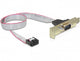 DeLOCK 89300 serielkabel Grå 0,4 m DB9 9-p COM