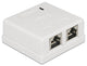DeLOCK 86269 stikdåse RJ-45 Hvid