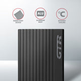 Axagon EEM2-GTR drevkabinet SSD kabinet Sort M.2