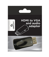 Gembird A-HDMI-VGA-02 kabel kønsskifter VGA (D-Sub) Sort