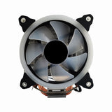 Gembird CPU-HURACAN-ARGB-X130 Computerkølesystem Processor Luftkøler 12 cm Sort, Hvid