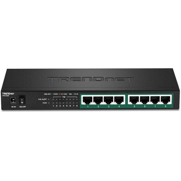 Trendnet TPE-TG84 netværksswitch Ikke administreret Gigabit Ethernet (10/100/1000) Strøm over Ethernet (PoE) Sort