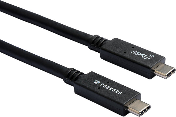 Prokord USB3.1 CM-CM 01 USB-kabel USB 3.2 Gen 2 (3.1 Gen 2) 0,25 m USB C Sort