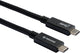 Prokord USB3.1 CM-CM 01 USB-kabel USB 3.2 Gen 2 (3.1 Gen 2) 0,25 m USB C Sort