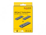 DeLOCK 87752 dockingstation Ledningsført USB 3.2 Gen 1 (3.1 Gen 1) Type-C Grå