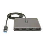 StarTech.com USB32HD4 USB grafisk adapter 1920 x 1080 pixel Grå