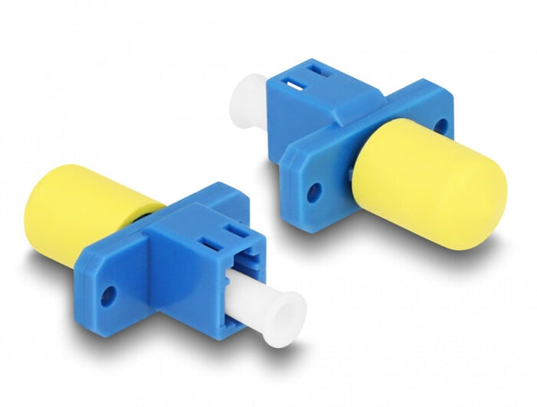DeLOCK 87938 fiber adapter LC/ST 1 stk Blå