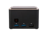 ECS LIVA Q3 Plus AMD Ryzen R1505G 4 GB DDR4-SDRAM 64 GB eMMC Mini PC Sort