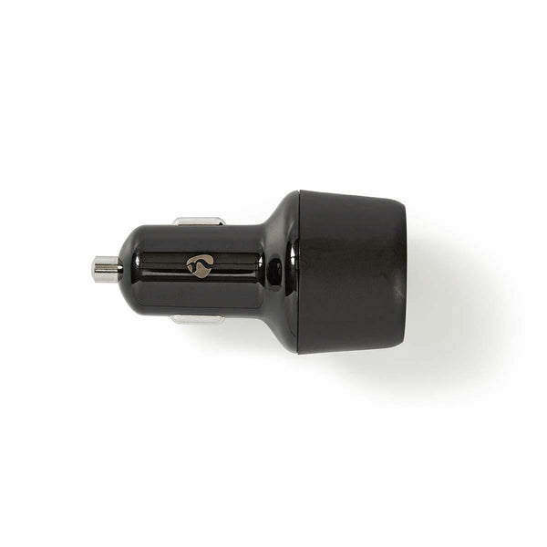 Nedis CCPD30W100BK oplader til mobil enhed Smartphone Sort Cigartænder Hurtig opladning Automatisk