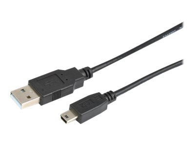 Prokord USB-0012 USB-kabel USB 2.0 0,5 m USB A Mini-USB B Sort