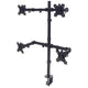 Manhattan 461566 skærmbeslag og -stativer 81,3 cm (32") Skrivebord Sort
