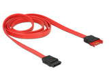 DeLOCK 83956 SATA-kabel 1 m SATA 7-pin Sort, Rød