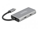 DeLOCK 63260 interface hub USB 3.2 Gen 2 (3.1 Gen 2) Type-C 10000 Mbit/s Grå