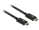 DeLOCK 84845 Thunderbolt kabel 1 m 20 Gbit/sek. Sort